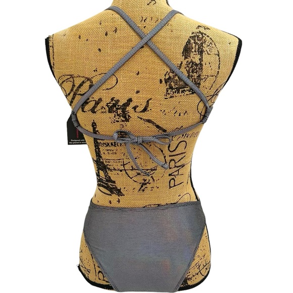 No Boundaries NOBO Hologenic Dot Bikini Set Juniors Size Small 3-5 - Picture 4 of 16